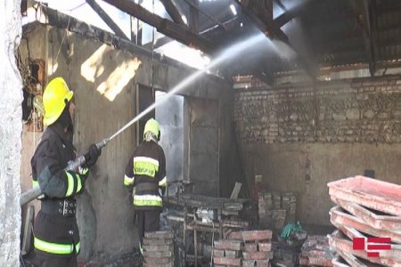 Zaqatalada daş istehsalı sexində yanğın olub - FOTO