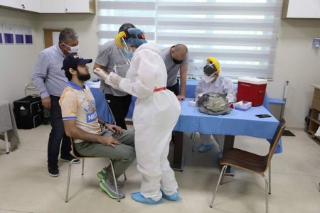 "Qarabağ" koronavirus testindən keçib - FOTOSESSİYA