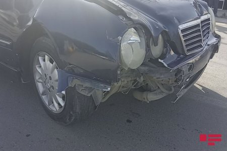 Ağdamda yol qəzası olub, iki nəfər xəsarət alıb - FOTO