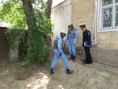 Sumqayıtda əl qumbarası tapılıb