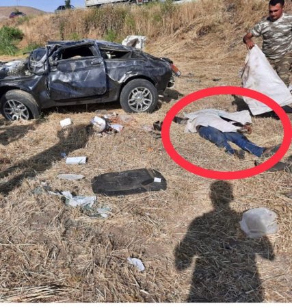 Füzulidə baş verən qəzanın dəhşətli görüntüsü – FOTO