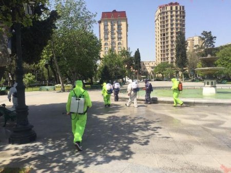 Nəsimi rayonunda karantin rejiminin tələblərinin yerinə yetirilməsi məqsədilə zəruri tədbirlər davam etdirilir - FOTOLAR