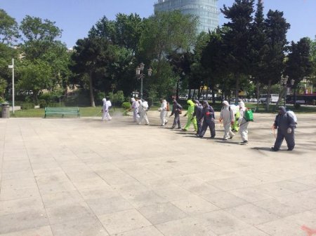  Nəsimi rayonunda karantin rejiminin tələblərinin yerinə yetirilməsi məqsədilə zəruri tədbirlər davam etdirilir - FOTOLAR