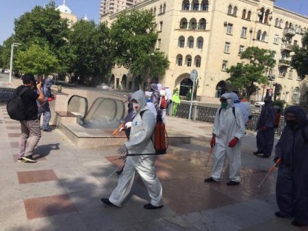  Nəsimi rayonunda karantin rejiminin tələblərinin yerinə yetirilməsi məqsədilə zəruri tədbirlər davam etdirilir - FOTOLAR