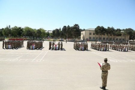 Azərbaycan Ordusunda andiçmə mərasimi keçirilib - FOTO