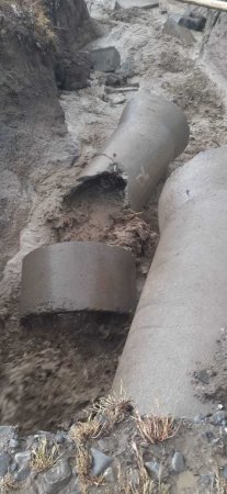 Oğuzda dolu və yağış fəsadlar törədib - FOTO