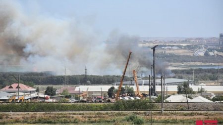 Ceyranbatandakı yanğın söndürüldü