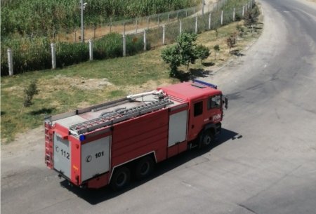 Ceyranbatan su anbarında yenidən yanğın başladı (FOTO)