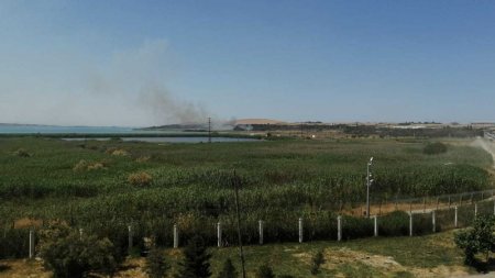 Ceyranbatan su anbarında yenidən yanğın başladı (FOTO)