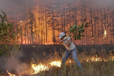 Rusiyada meşə yanğınları ilə əlaqədar 8 regionda fövqəladə vəziyyət elan edilib