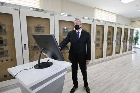 Prezident İlham Əliyev Bakıda yenidən qurulan yarımstansiyasının açılışında iştirak edib Prezident İlham Əliyev Bakıda yenidən qurulan yarımstansiyasının açılışında iştirak edib