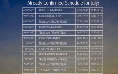 Bu gündən Gürcüstandan bu ölkələrə uçuş olacaq