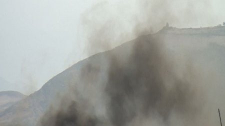 Ermənilər torpaqlarımızda yenidən yanğın törətdi (FOTOLAR)