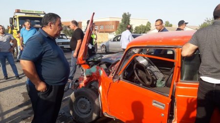 İmişlidə yol qəzası olub, xəsarət alan var