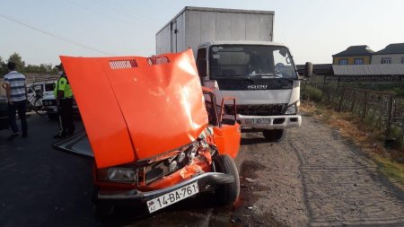 İmişlidə yol qəzası olub, xəsarət alan var