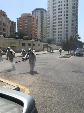 Nəsimi rayonunda karantin rejiminin tələblərinin yerinə yetirilməsi məqsədilə zəruri tədbirlər davam etdirilir FOTOLAR