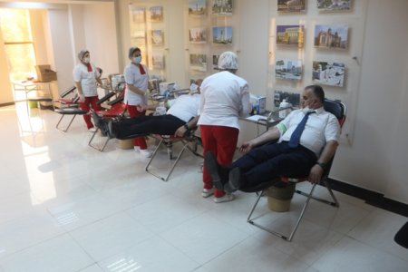 Nəsimi rayonunda qanvermə aksiyası keçirilib -FOTOLAR