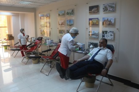 Nəsimi rayonunda qanvermə aksiyası keçirilib -FOTOLAR