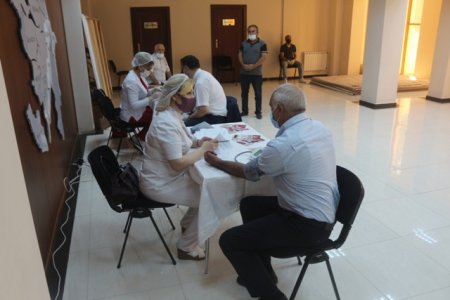 Nəsimi rayonunda qanvermə aksiyası keçirilib -FOTOLAR