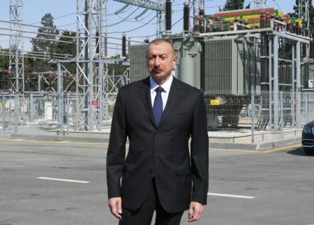 Prezident İlham Əliyev Bakıda yenidən qurulan yarımstansiyasının açılışında iştirak edib