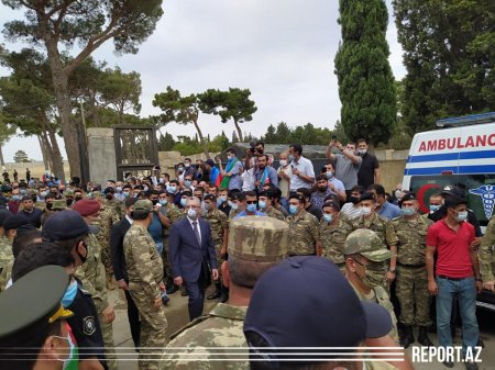 Şəhid general və polkovnik dəfn olundu - FOTOLAR