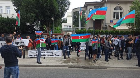 Polşada ermənilərin təxribat cəhdini boşa çıxdı - FOTO