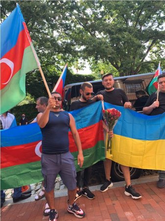 Vaşinqtonda Azərbaycan və Ukraynaya dəstək aksiyası keçirilib