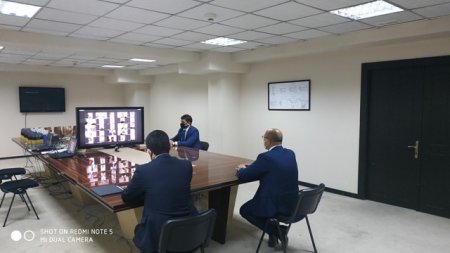 Milli Mətbuatın 145 illiyi ərəfəsində Nəsimi rayonunda  video-müşavirə keçirilmişdir -FOTOLAR