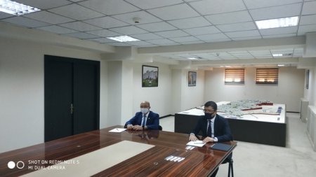 Milli Mətbuatın 145 illiyi ərəfəsində Nəsimi rayonunda  video-müşavirə keçirilmişdir -FOTOLAR