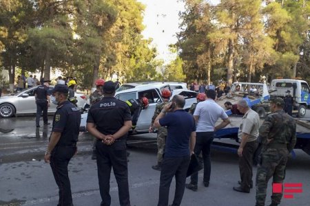 Şirvanda üç maşın toqquşub, xəsarət alanlar var - FOTO