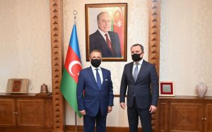 Ceyhun Bayramov Yunanıstanın yeni səfiri ilə görüşdü