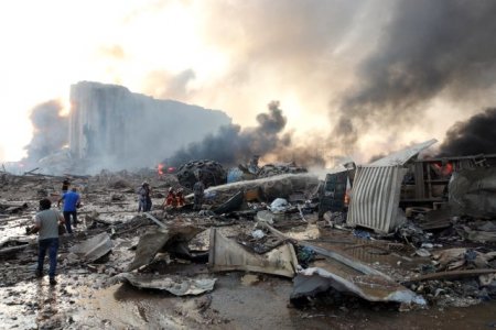 Beyrut partlayışdan sonra - Fotolar 