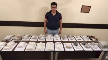 İrandan 23 kq narkotik vasitə gətirmək istədi - Foto