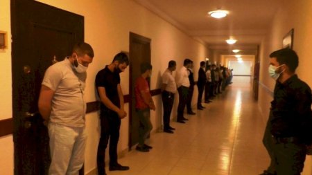 Qubada toy etmək istəyən bəy və dostları saxlanıldı - Foto