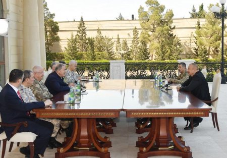 İlham Əliyev Hulusi Akarı qəbul etdi - Fotolar 