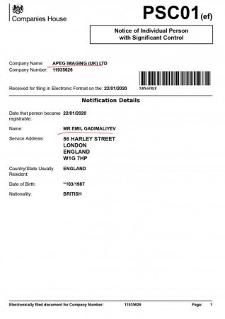 General oğlunun İngiltərədəki şirkətlərinin siyahısı (FOTOLAR)