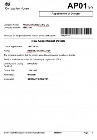 General oğlunun İngiltərədəki şirkətlərinin siyahısı (FOTOLAR)