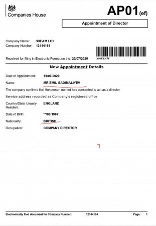 General oğlunun İngiltərədəki şirkətlərinin siyahısı (FOTOLAR)