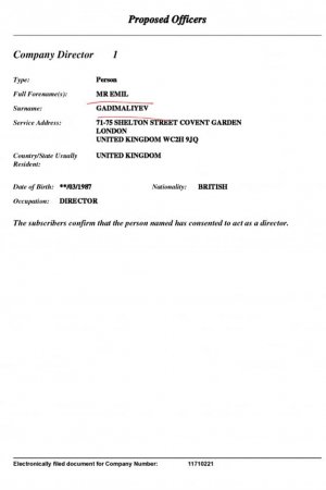 General oğlunun İngiltərədəki şirkətlərinin siyahısı (FOTOLAR)