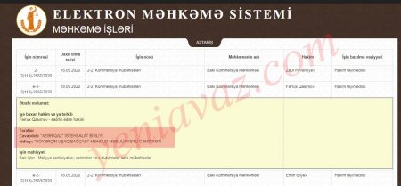 Misir Mərdanovun qızı “Azəriqaz”ı məhkəməyə verdi – FOTOFAKT