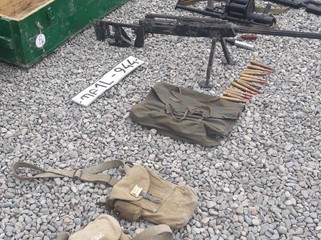 Ermənilərin döyüş meydanında qoyub qaçdığı silah-sursat və texnikalar