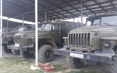 Ermənilərin döyüş meydanında qoyub qaçdığı silah-sursat və texnikalar