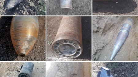 Cəbhə bölgəsində partlamayan mərmilər zərərsizləşdi