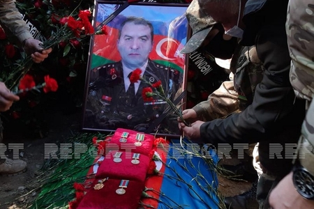 Şəhid polkovnik dəfn olunub -FOTO Şəhid polkovnik dəfn olunub -FOTO