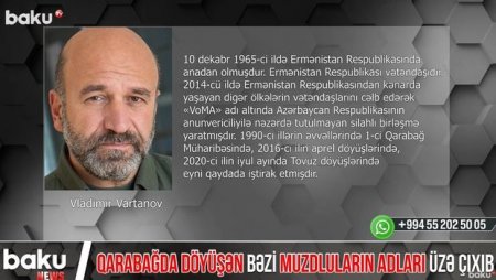 Ermənistan tərəfində döyüşən bəzi muzdluların adları məlum olub - VİDEO