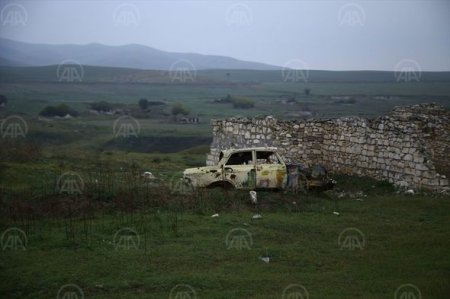 Düşmənin viran qoyduğu Füzuli şəhəri “Anadolu”nun obyektivindən... - FOTO
