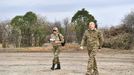 İlham Əliyev və Mehriban Əliyeva Ağdamda