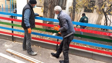 Nəsimi rayonunda abadlıq işləri davam etdirilir -FOTOLAR