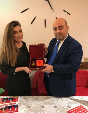  Tanınmış ictimai xadim Fəxrəndə Həsənzadə “Hacı Zeynalabdin Tağıyev adına Qızıl Medal”a layiq görülüb  