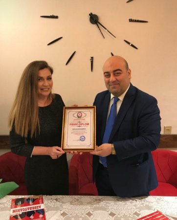  Tanınmış ictimai xadim Fəxrəndə Həsənzadə “Hacı Zeynalabdin Tağıyev adına Qızıl Medal”a layiq görülüb  